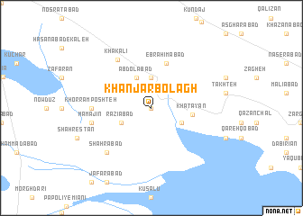 map of Khanjar Bolāgh