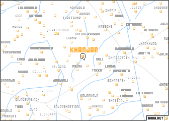map of Khānjār