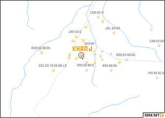 map of Khanj
