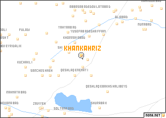 map of Khān Kahrīz