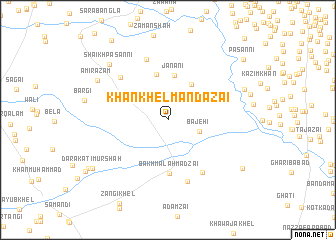 map of Khān Khel Mandāzai