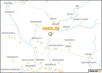 map of Khānloq