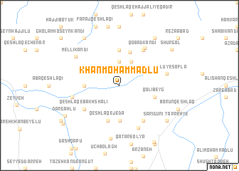 map of Khān Moḩammadlū