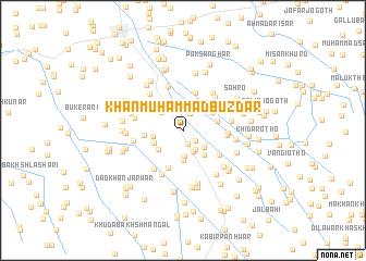 map of Khān Muhammad Buzdār