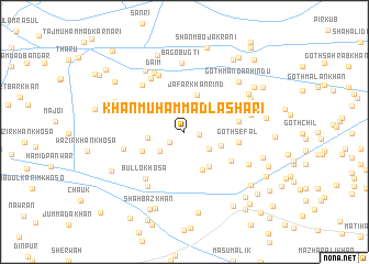 map of Khān Muhammad Lāshāri