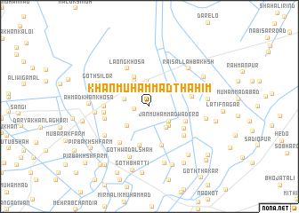 map of Khān Muhammad Thahīm