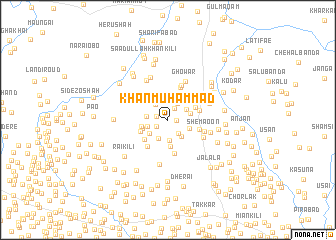 map of Khan Muhammad