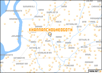map of Khānnan Chodheo Goth
