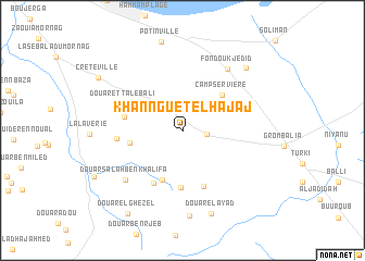 map of Khannguet el Hajaj