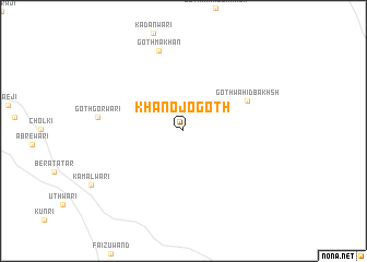 map of Khāno jo Goth