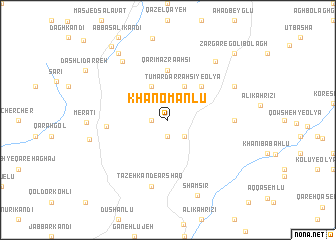 map of Khānomānlū