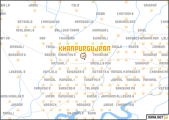 map of Khānpur Gujrān
