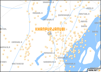 map of Khānpur Janūbi