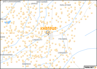 map of Khānpur