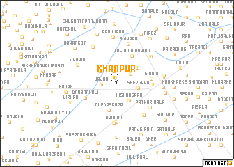 map of Khānpur