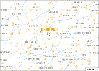 map of Khānpur