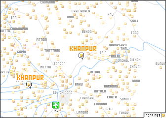 map of Khānpur