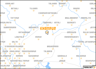 map of Khānpur