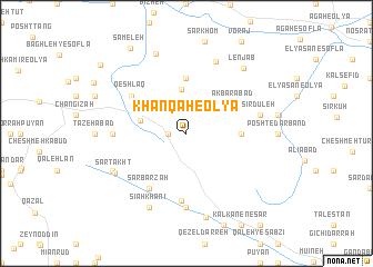map of Khānqāh-e ‘Olyā