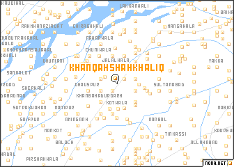 map of Khānqāh Shāh Khaliq