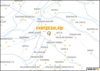 map of Khān Qeshlāqī