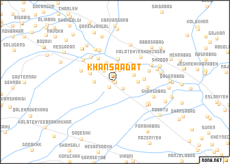 map of Khān Sa‘ādat