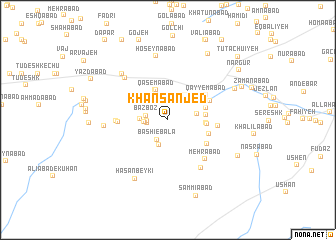 map of Khān Sanjed