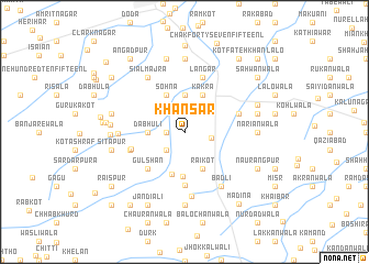map of Khānsar