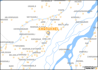 map of Khānu Khel