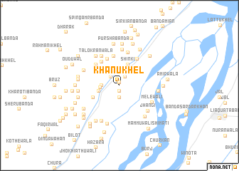 map of Khānu Khel