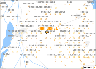 map of Khānu Khel