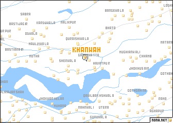 map of Khānwāh