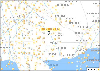 map of Khānwāla