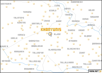 map of Khān Yūnis