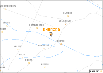 map of Khānzād