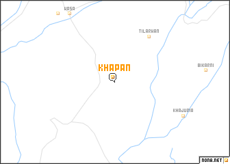 map of Khāpān