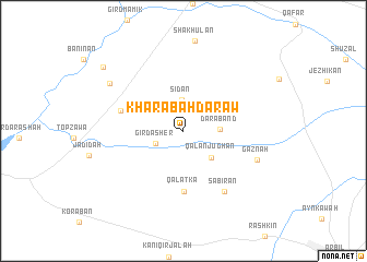 map of Kharābah Darāw