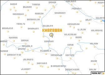 map of Kharābah