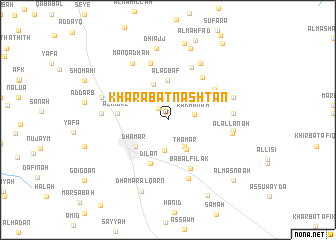 map of Kharābat Nashţan