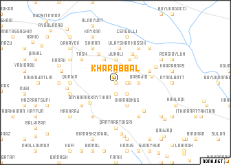 map of Kharāb Bāl