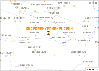 map of Kharābeh-ye Chehel Arkh