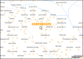 map of Kharāb Kurd