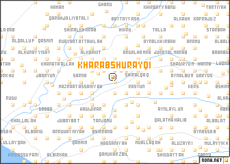 map of Kharāb Shurayqī