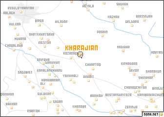 map of Kharājiān