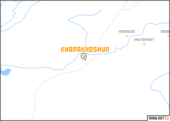 map of Khara-Khoshun