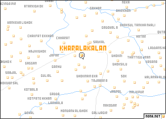 map of Kharāla Kalān