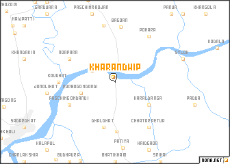 map of Kharandwīp
