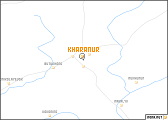 map of Khara-Nur