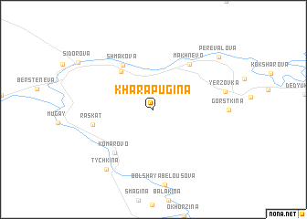 map of Kharapugina
