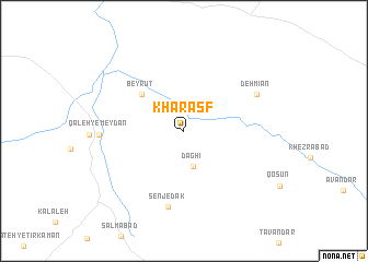 map of Kharasf